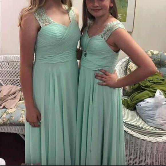 JJs House Dresses & Skirts - JJ’S HOUSE Teal Formal Bridesmaids Prom Dresses Set (S)(M)
